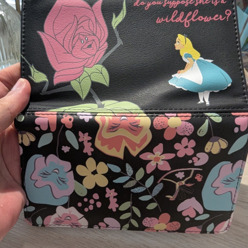 Loungefly Wallet: Alice & Wonderland Wildflower NWT - Picture 9 of 16